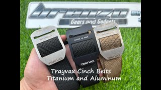 Trayvax Cinch Belt  Titanium and Aluminum  Made in USA [upl. by Carny]