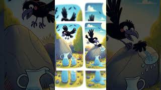 Bedtime Story for Toddlers Cathy the Clever Crow and the Pitcher 1 [upl. by Anselme]