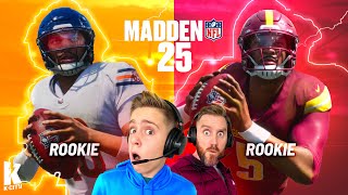 First Round QB Battle Bears vs Commanders in Madden NFL 25 [upl. by Auhs]