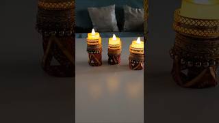 Sunder Diwali candles holder banate hai waste material se like enjoy share 🥰🙏 [upl. by Ailbert]