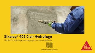 Comment projeter du Sikarep®105 Clair Hydrofugé [upl. by Dincolo]