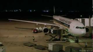 Check in and Departure Singapore Airlines A330 at Brisbane HD [upl. by Ailido]