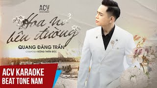 ACV Karaoke  Hoa Nở Bên Đường  Quang Đăng Trần  Beat Tone Nam Chuẩn [upl. by Allina]