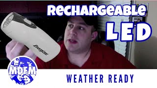 Energizer Rechargeable LED Flashlight Review  WeatherReady [upl. by Roselba]