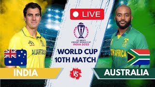 Live AUS Vs SA ICC World Cup 2023  Live Match Score  Australia Vs South Africa worldcup [upl. by Zendah]