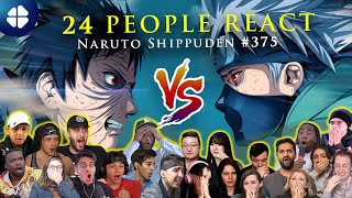 Kakashi Vs Obito MEGA REACTION MASHUP 🇯🇵 Naruto Shippuden 375 🔥👊 [upl. by Analli]