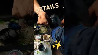 PAINTING SHOE DETAILS asmr shorts shoeshine [upl. by Crescentia]