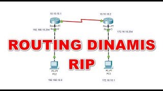 Cara Membuat Routing Dinamis RIP di Cisco Packet Tracer 2 Router [upl. by Evannia]