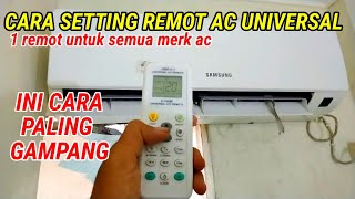 CARA MUDAH SETTING REMOT AC UNIVERSAL CHUNGHOP [upl. by Hauge]