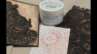 Stamperia Cream Paste and Moulds Tutorial [upl. by Anilak878]