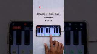 Chandi Ki Daal Par Sone Ka Mor Piano Tutorial  Step By Step [upl. by Aldis]