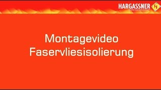 Hargassner Montage Pufferspeicher Faservliesisolierung [upl. by Lejeune]