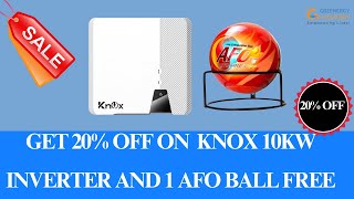 20off on Knox 10 kw Inverter Sale  Best invertercheap inverter  Solar deals  Get AFO Ball free [upl. by Evangelist447]