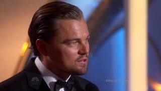 Leonardo DiCaprio exceptional winner speech at the 71st annual golden globe awards 2014 [upl. by Asiel]