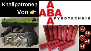 Aba Knallpatronen test schiessen mit Walther p22 q [upl. by Mancino]