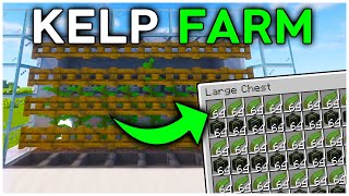 The MOST EFFICICENT Kelp Farm in Minecraft Java 121 Tutorial [upl. by Yesnek104]