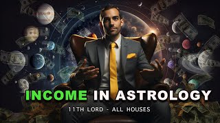 Your Income Sources  11th Lord in 12 Houses  Lunar Astro [upl. by Mountfort]