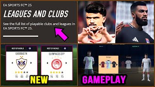 EA FC 25  NEW Official Leagues Teams Real Faces Gameplay amp EA FC 24 ✅ [upl. by Burke]