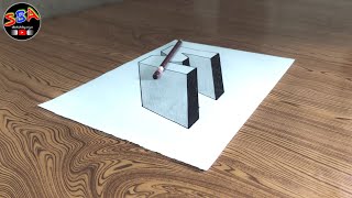 how to draw 3d letter M [upl. by Okiruy967]