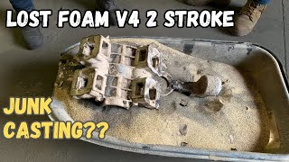 Lost Foam Casting  V4 350cc Engine [upl. by Jumbala]