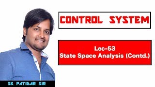 Lec 53 State Space Contd [upl. by Annod]