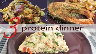 3 IDEE PER LA CENA LIGHT VELOCE  BOMBA PROTEICA 3 IDEAS FOR WEIGHT LOSS PROTEIN DINNER [upl. by Lesiram]