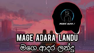 Mage Adara Landu  මගෙ ආදර ලන්දු  Music video [upl. by Negam]