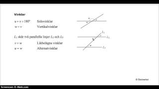 VInklar och vinkelsumma [upl. by Antsirhc]