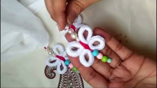 Dupatta Latkan Design Totally  Handmade Beautiful Tassel  SALEEQA CHANNEL [upl. by Anhej589]