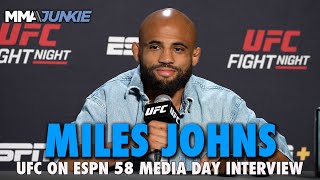 Miles Johns Only Top Tier Guys Can Beat Douglas Silva de Andrade  UFC on ESPN 58 [upl. by Granny708]