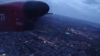 Air Berlin Dash 8 Q400 Stuttgart Takeoff Runway 25 [upl. by Krock]