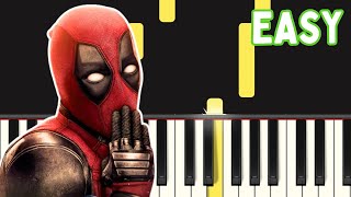 Céline Dion  Ashes Deadpool 2 Soundtrack I Easy Piano Tutorial [upl. by Denni613]