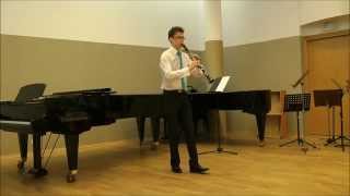 Louis Cahuzac Arlequin for Clarinet Solo [upl. by Lamiv]