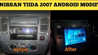 nissan tiida  nissan tiida modified  android LCD [upl. by Rawden966]