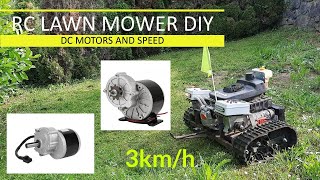 DC Motors and Speed  Remote Control Lawn Mower DIY [upl. by Whitson]