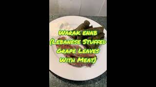 Homemade Warak Enab Lebanese Stuffed Grape Leaves With Meat [upl. by Tharp]