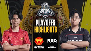 SELANGOR RED GIANTS vs RED ESPORTS HIGHLIGHTS  PLAYOFFS MPL MALAYSIA S14 SRG vs RED [upl. by Eckardt686]