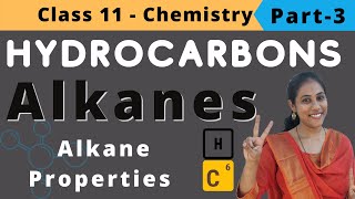 Hydrocarbons Class 11 Chemistry  Alkane Properties  Part3 [upl. by Auqeenwahs]