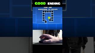 Geometry Dash Cube Trap GOOD Ending 😂 shorts [upl. by Anirtap]