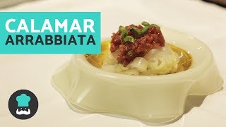 Tallarines de calamar en salsa de tomate picante  Paso a paso por Espai Kru [upl. by Platas]