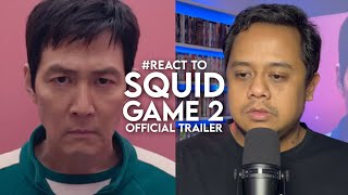 React to SQUID GAME Official Trailer [upl. by Eilama]