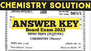 Class 12 Chemistry Cbse board Exam Paper  Set 1 QP Code 5611 Anskey Key  Chemistry Answer Key [upl. by Lilla]