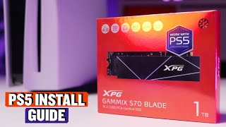 Gammix S70 SSD PS5 Installation Guide [upl. by Draneb133]