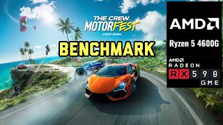 THE CREW MOTORFEST AMD RYZEN 5 4600 g RX580RX 590 GME MLLSE 8GB FPS TEST [upl. by Ihsir]