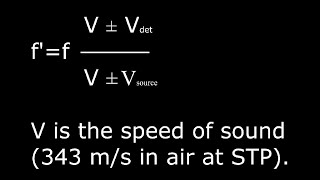 The Doppler Effect for colinear sound waves [upl. by Barabas259]