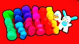 30 Surprise Eggs PlayDoh Disney Princess Minnie Mouse Disney Cars Playdough Peppa Pig Dora Toy LPS [upl. by Horatius]