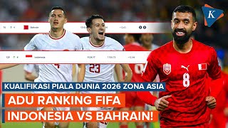 Perbandingan Ranking FIFA Timnas Indonesia Vs Bahrain [upl. by Naoh]