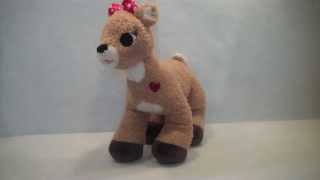 Rudolph the Red Nosed Reindeer Talking Clarice Plush By Build a Bear Workshop [upl. by Henigman]