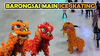 ATRAKSI BARONGSAI Main ICE SKATING di AEON Mall [upl. by Analram]