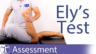 Elys Test⎟Rectus Femoris Contracture [upl. by Nolava228]